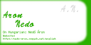 aron nedo business card