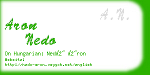 aron nedo business card